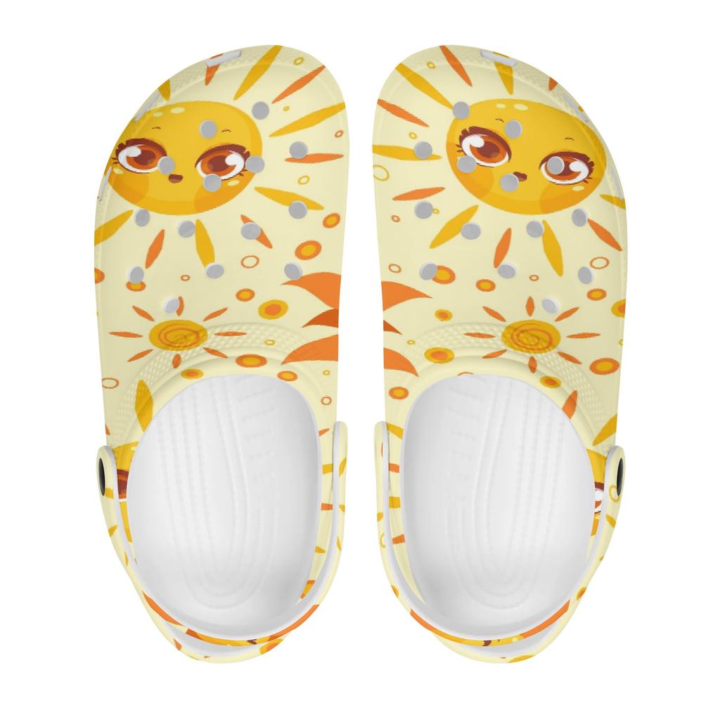 Soft Printed EVA Casual Clogs for Women Men Soft Sole Soft Sole Lightweight Slip On Sandals Slippers Summer Daily Leisure Shoes