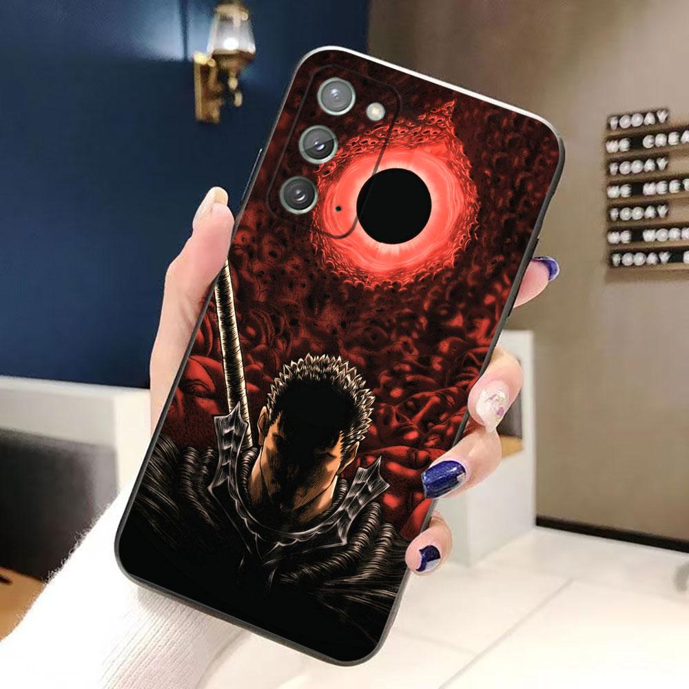 Comic B-Berserk Guts Phone Case For Samsung NOTE 20 10 M23 M53 A80 A70 A50 A30 A24 A13 A12 A07 A06 A05S A04 A03S A03 A04E Cover