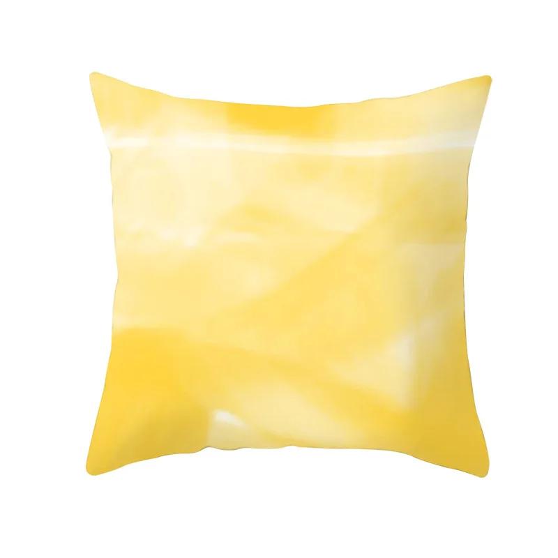 Lemon Pineapple Cushion Cover 45x45cm Summer Yellow Pillow Case Sofa Decoration Pillow Cover Geometric Striped Throw Pillowcase
