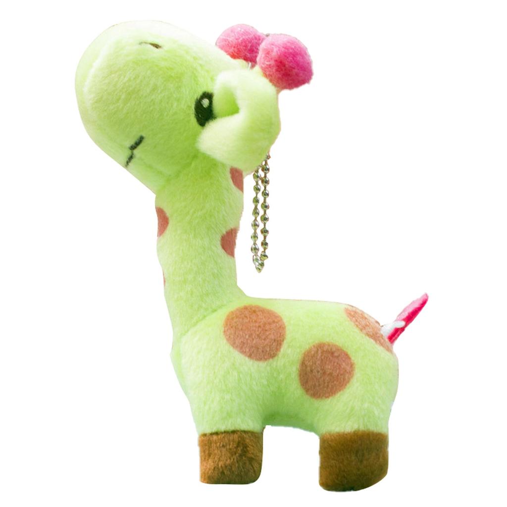 12cm Cute Giraffe Plush Toy Pendant Soft Deer Stuffed Cartoon Animals Doll Baby Kids Toys Christmas Birthday Colorful Gifts
