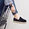 Fashion 2cm Leather Vulcanized Shoes Women Spring Autumn New Fashion Women's Shoes Anti Slip Lightweight Retro Loafers Women Sneakers