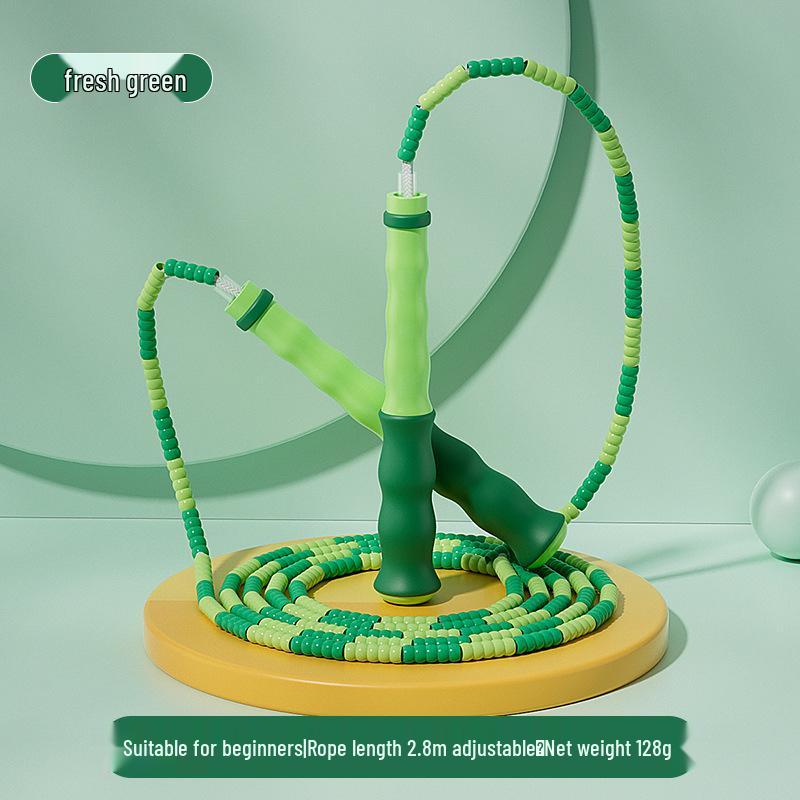 Adjustable Bamboo Jump Rope for Young Beginners - Perfect for Elementary and Kindergarten Students