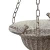 Home Furnishings Courtyard Hanging Decoration Garden Ironwork Retro Style Make Old Iron Chains Birds Flower Pot Hat Shape Vase