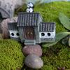 Donkey Retro Starożytna Brama Żywica Chińska Architektura Kamienny Młyn Figurki Mikro Krajobraz Dekoracja