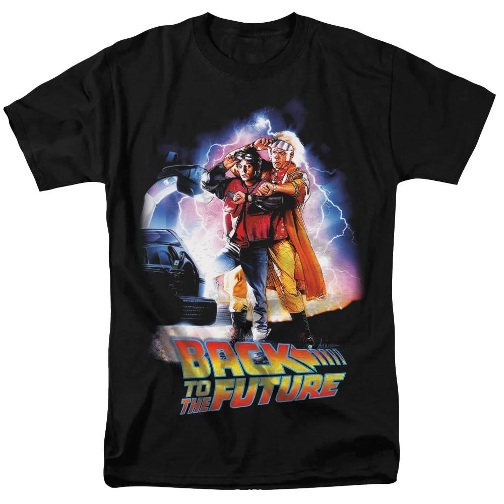 

Back to the Future classic Movie Black Cotton T Shirt Full Size S-5XL S разноцветный