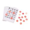 40 Stück Bingokarten, leicht zu lesen, 75 Zahlen, Chips, Kartenspiel, Brettspiel, Aktivität, Intelligenz, pädagogisches Bingo-Spielzeug für Kinder