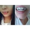 1pair Adult Kids Halloween Fake Dentures Teeth Bloodcurdling Vampire Werewolves Fangs Costume Halloween Costume DIY Cosplay