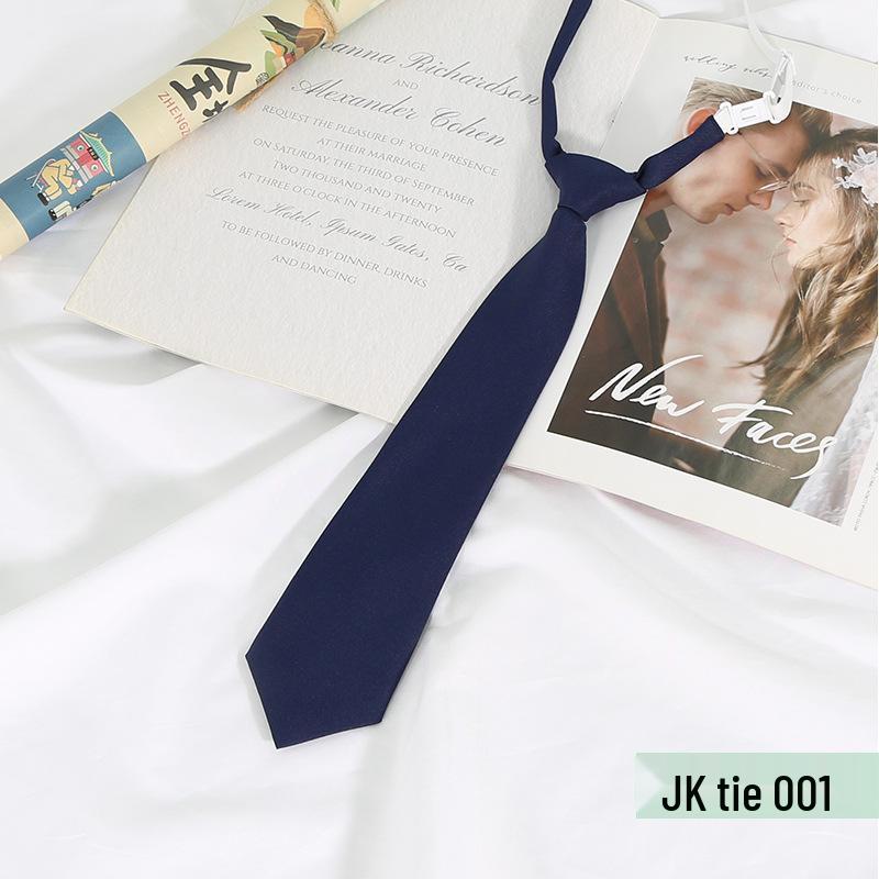 JKDK No-Tie Academy Style Fashion Tie for Female Students