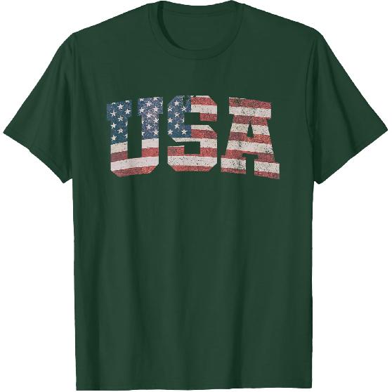 4th of July Shirts for Men USA Flag Patriotic America Tees T Shirts