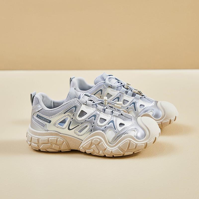 

Летние женские полые походные ботинки для активного отдыха спортивная обувь 40 серебряный