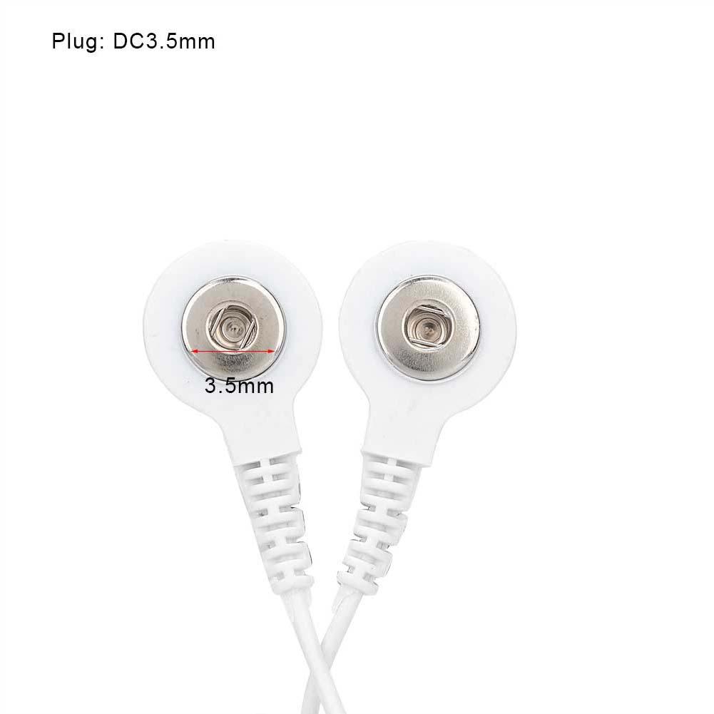 10pcs 3.5mm Button Type Electrode Lead Wires Cable for TENS Unit Physiotherapy Machine