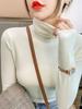 Dalang Knitwear Women's Slim Fit Turtleneck Sweater - Long Sleeve Solid Color Base Layer for Autumn/Winter