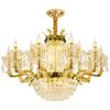 European Living Room Lamp High-end Luxury Crystal Chandelier Villa Bedroom Dining Room Lamp Duplex Floor Hall Lamp