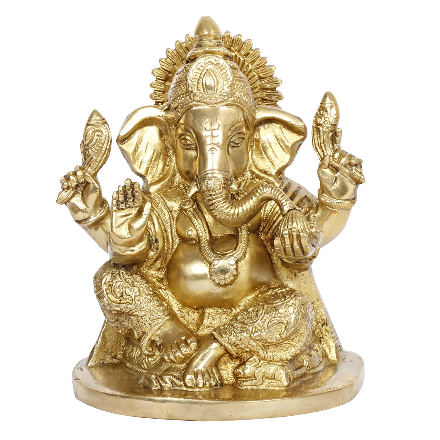 Lord Ganesh Bhagwan Idol, Ganesha Ganpati Statue, Home Entrance Decor - 7 Inch