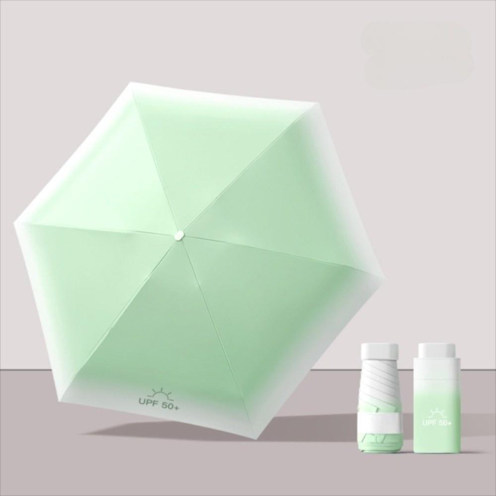 UV Protection Small Pocket Rain Umbrella Parasol Vinyl Folding Umbrella Mini Sun Umbrella  Outdoor