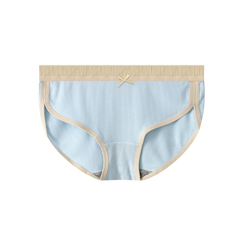 Women's Underwear Solid Color Mid Waist Slimming Women's Breathable Thin Triangle Pants