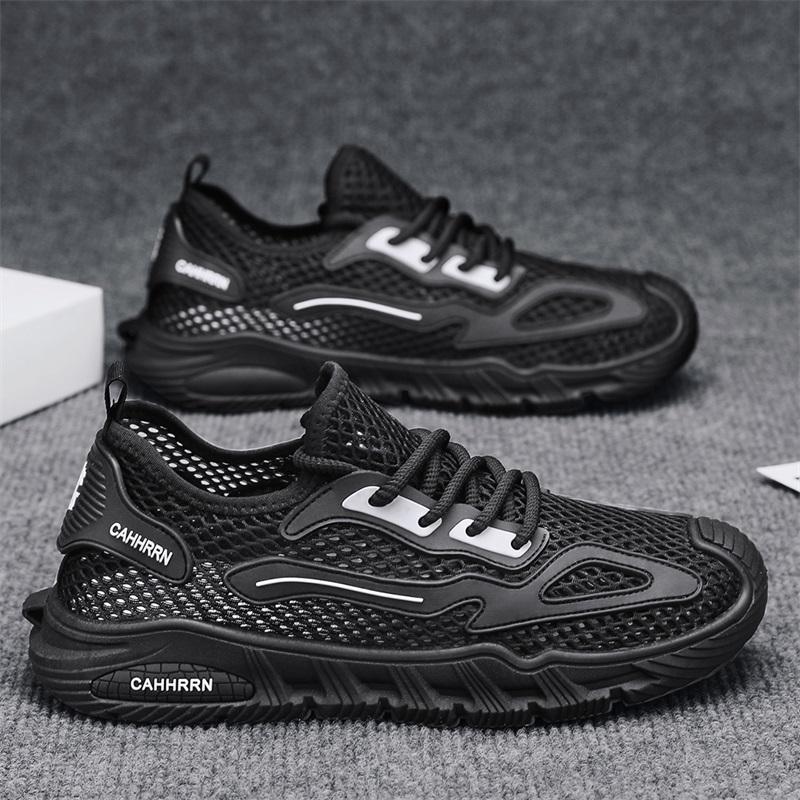 

Новые модные мужские весенне-летние низкие удобные туфли дышащие повседневные кроссовки 44 чёрный