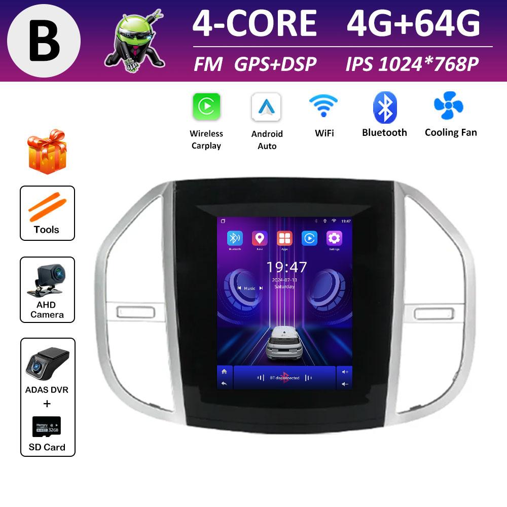 Car Video Multimedia Video Player for Mercedes Benz Vito 3 2014 2015 2016 2017 - 2020 IPS Touch Screen DSP Stereo Autoradio WIFI