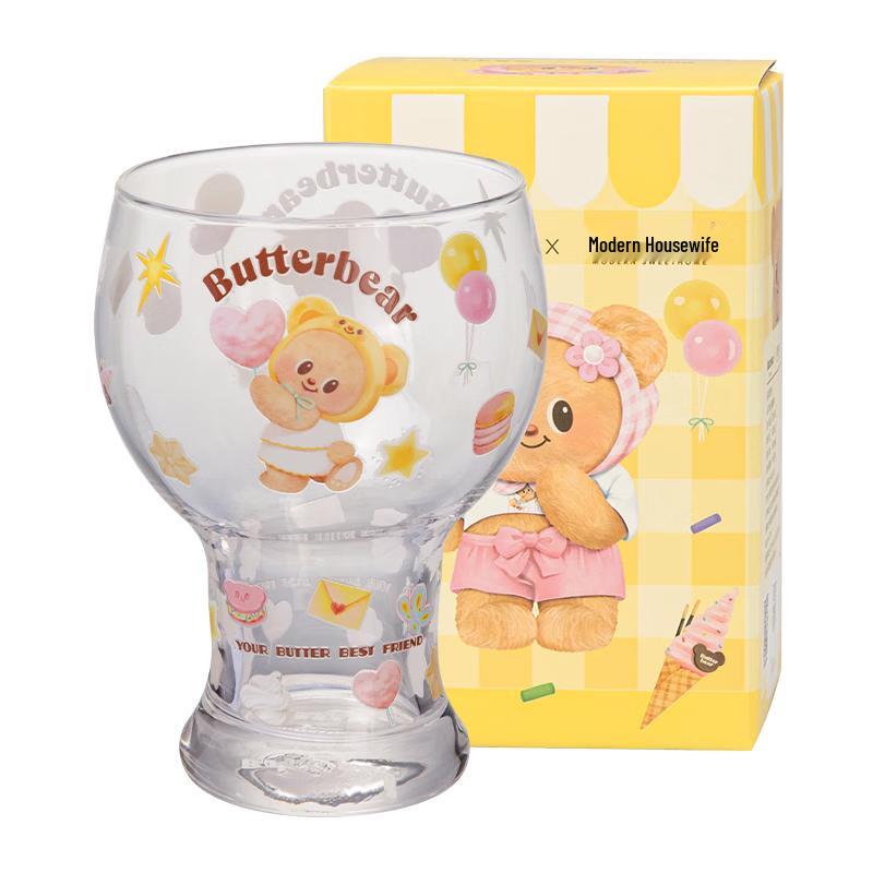 Butter Bear Glass Tumbler