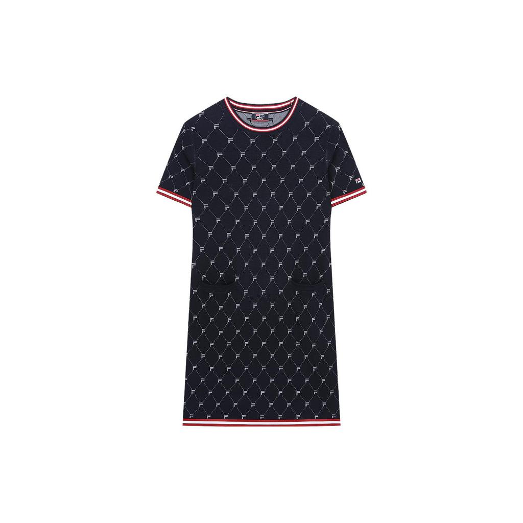 New FILA Short Sleeved Dress Women's Legend Blue F11W331311FNV