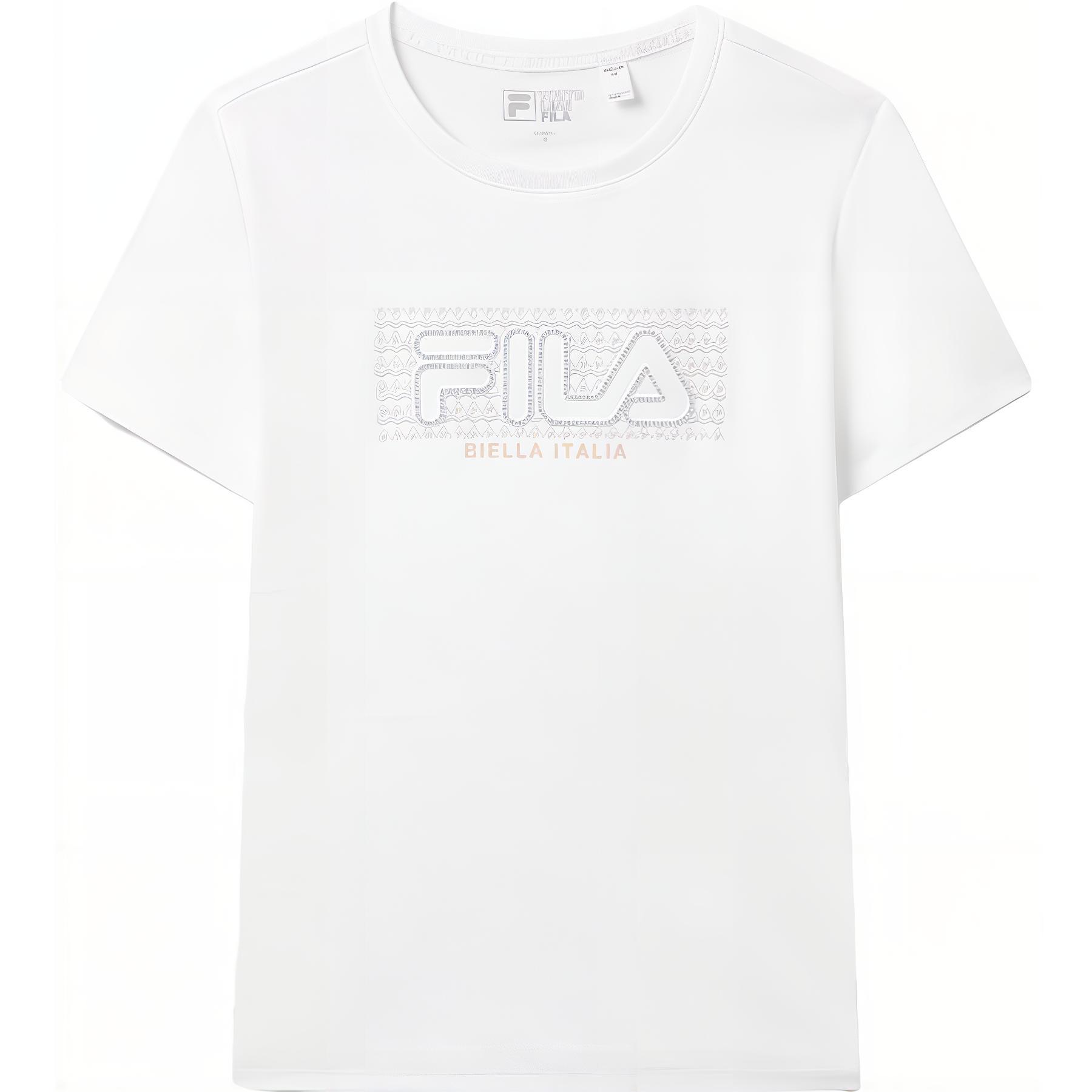 

New FILA T Shirt Women s Standard White F11W327104FWT M