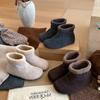 Fashion Woolen Snow Boots Women's Winter New Woolen Boots Women's Boots Thermal Cotton Shoes Plush Short Boots