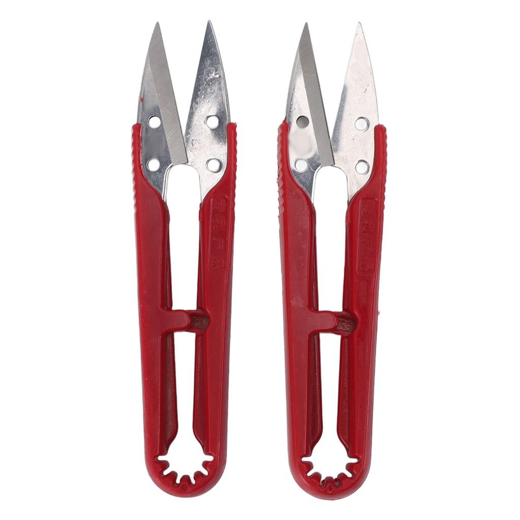 12pcs U Shaped Scissors Professional Stainless Steel Threading Scissors for Needlework Craft Art Work Manual Handicraft   Tool