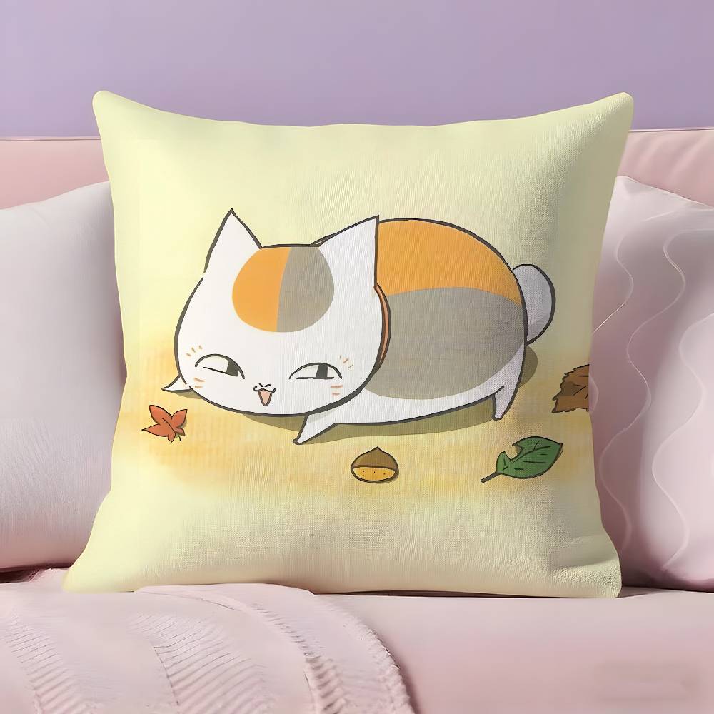 Anime N-Natsumes B-Book Of F-Friends Pillow Case Ultra Soft Skin Friendly Fabric Cloud Like Comfort & Concealed Zipper