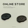 Four-Hole Half-Round Resin Suit Buttons for Trench and Overcoats