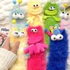 Lustige Monster Socken Herbst Winter Korallenfleece Bodensocken Paar Schlafsocken Flauschige Socken Weihnachtsstrümpfe