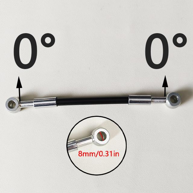 

30-500cm MotorcycleBrake Hose Hydraulic DOT Line Cable M8 0°-28°-90° Banjo For Suzuki KawasakiYamaha Pipe Line Braided oil Hose 30cm