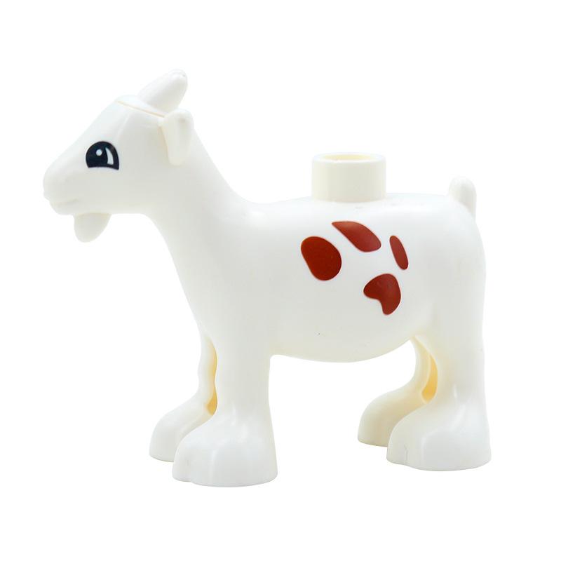 Children's Large Particle Animal Building Blocks Set - Puppy, Kitten, Butterfly, Cow, Poultry Toy Accessories