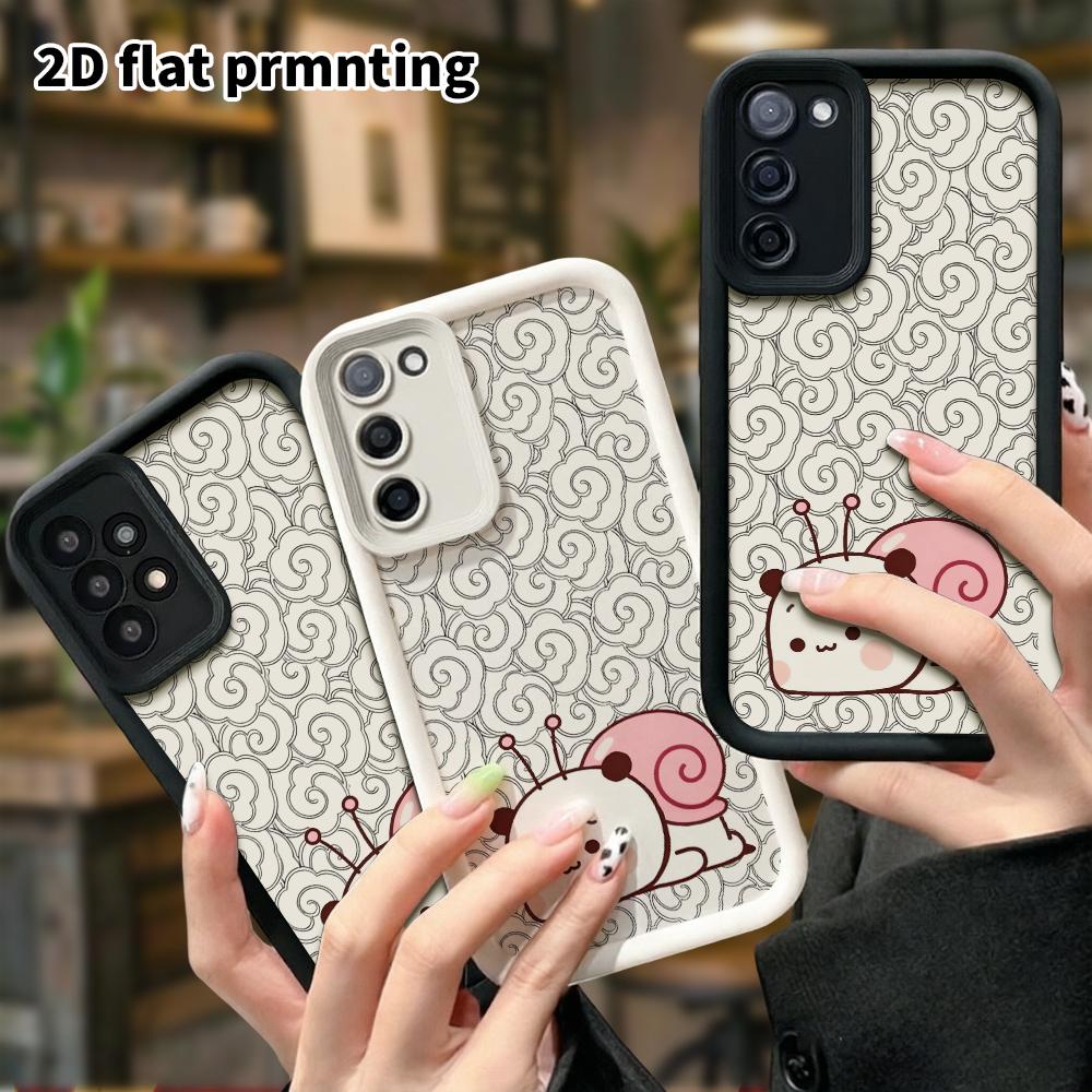Phone Case: 2D Flat Samsung Galaxy A34 A35 M05 M06 S20 S22 S21 FE Plus 5G Protective Case, Gentle and Shy, Christmas and Halloween Gift