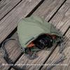 Camera Bag Camera Case Drawstring Soft Camera Bag with Adjustable Strap Vintage DSLR Lens Case Gadget for Travel