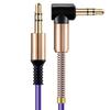 3.5mm Male Straight to Elbow Audio Adapter Cable Cord for Phone MP3 Car Speaker