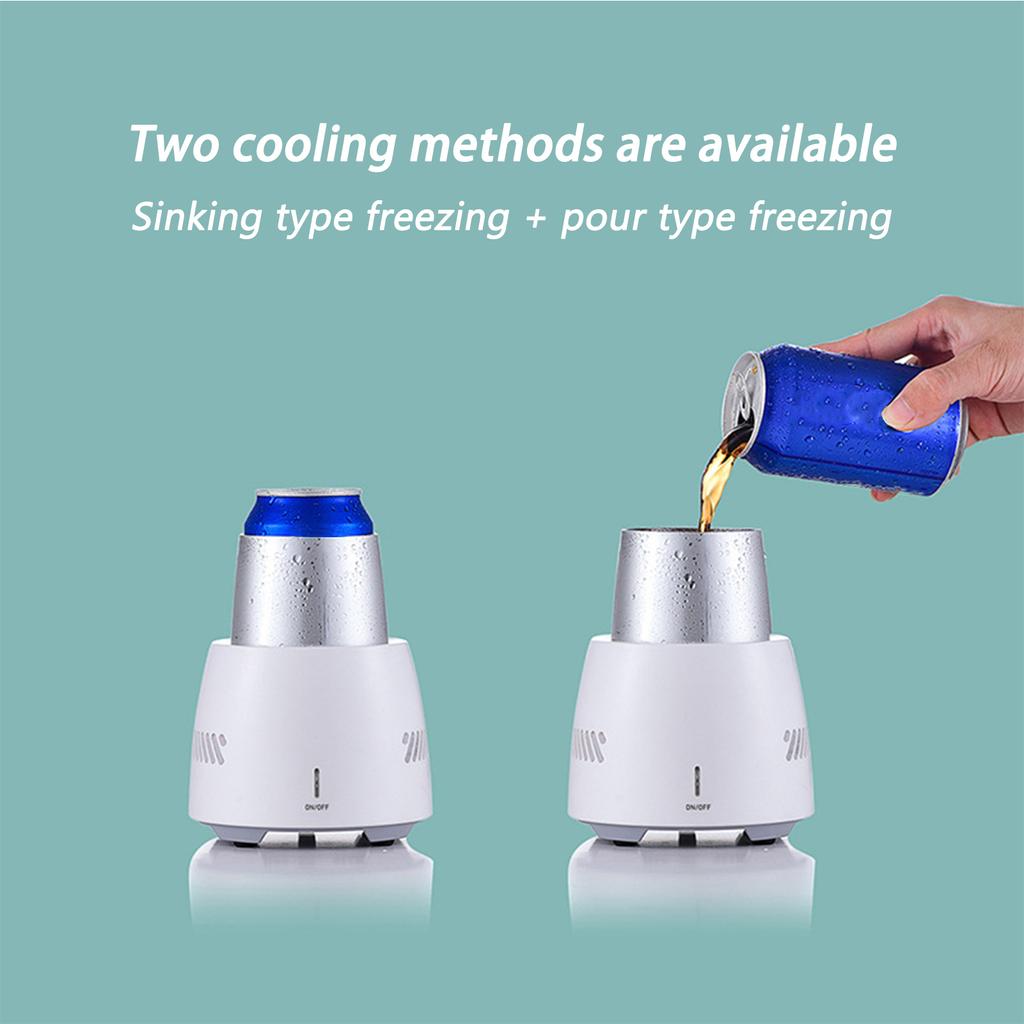 350ml přenosný rychle chladící kelímek Elektronický chladící chladič Pivní láhev plechovka Voda Soda nápoje Chladící kelímek Okamžité chlazení