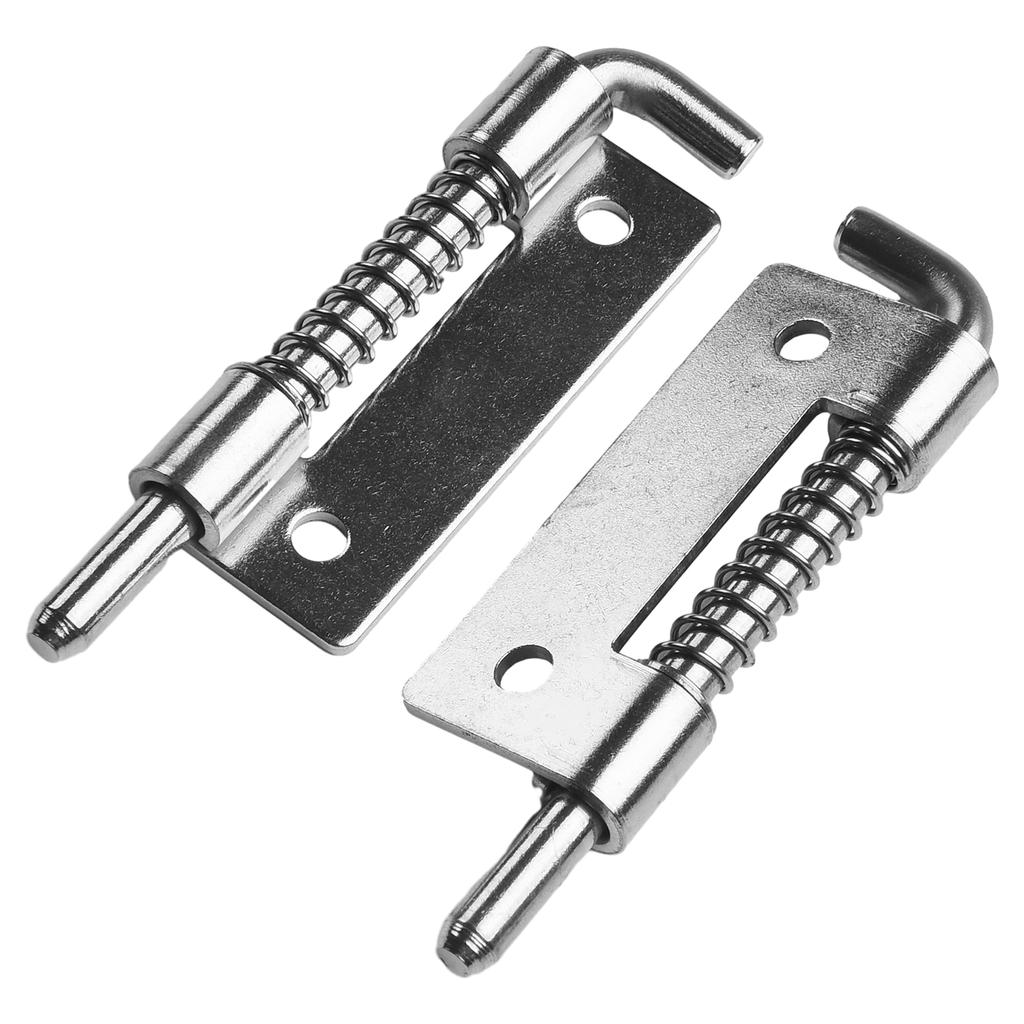 2PCS Spring Loaded Latch Bolt Stainless Steel Rebound Pin Window Cabinet Security Door Bolt Latch Anti-theft Household Hardware