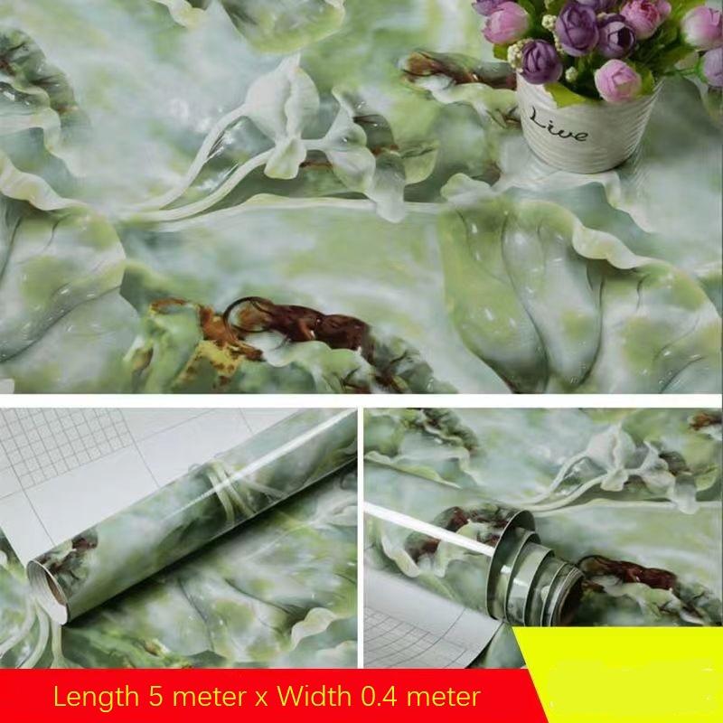Papel tapiz y papel tapiz de mármol 3D de 5 metros, pegatinas de pared, vinilo de PVC, papel tapiz autoadhesivo 3D impermeable para pared, mesa, sala de estar, decoración del hogar