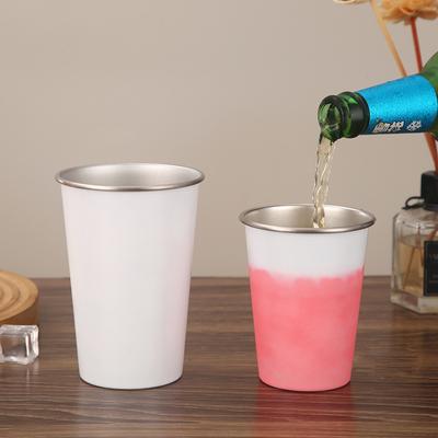 Color Changing Mug Creative Wine Mug Outdoor Camping Mug Stainless Steel Portable Beer Mugs