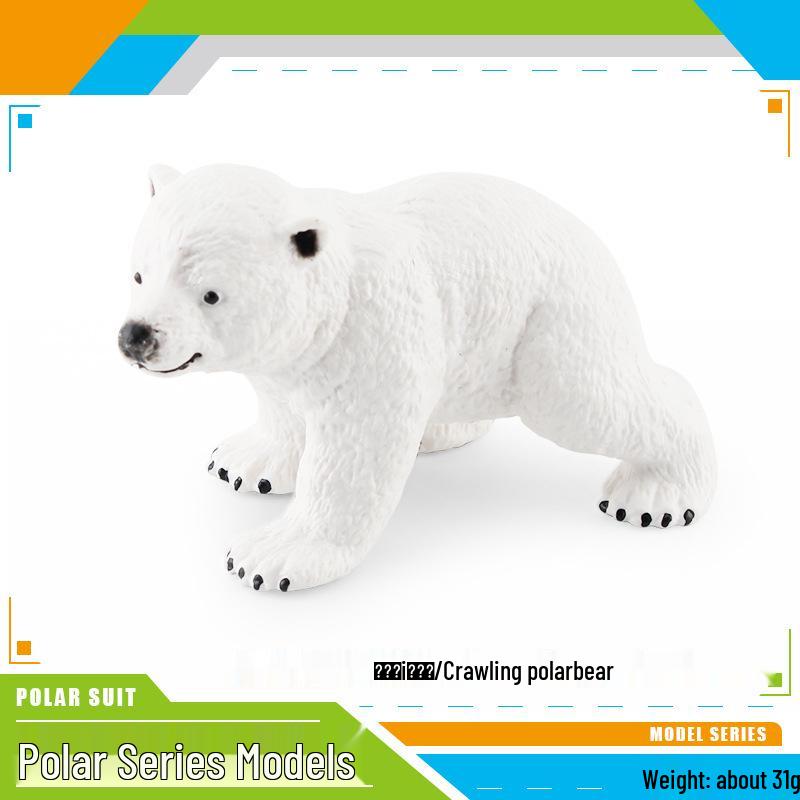 Popular Simulation Arctic Animal Figurines: Polar Bear, Fox, Seal, Walrus, Whale