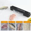 220V/110V Vacuum Sealer Packaging Machine with Free 10pcs Vacuum Bags Household Black Food Vacuum Sealer