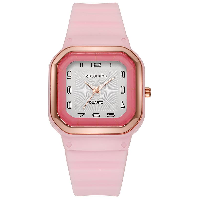 UTHAI BK53 Fashion Women Watch Square Silicone Student Couple Watches Simple Quartz Watch Elegant Clock Gift Watches for Woman