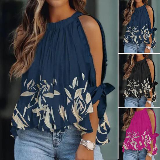 

Женские топы контрастного цвета в винтажном стиле с бретелькой на шее и выдолбленным листом