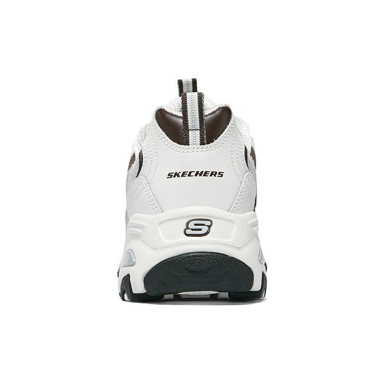 (WMNS) Skechers D'Lites 1.0 Shoes 'White Grey Brown' Women's 896276-OWBR