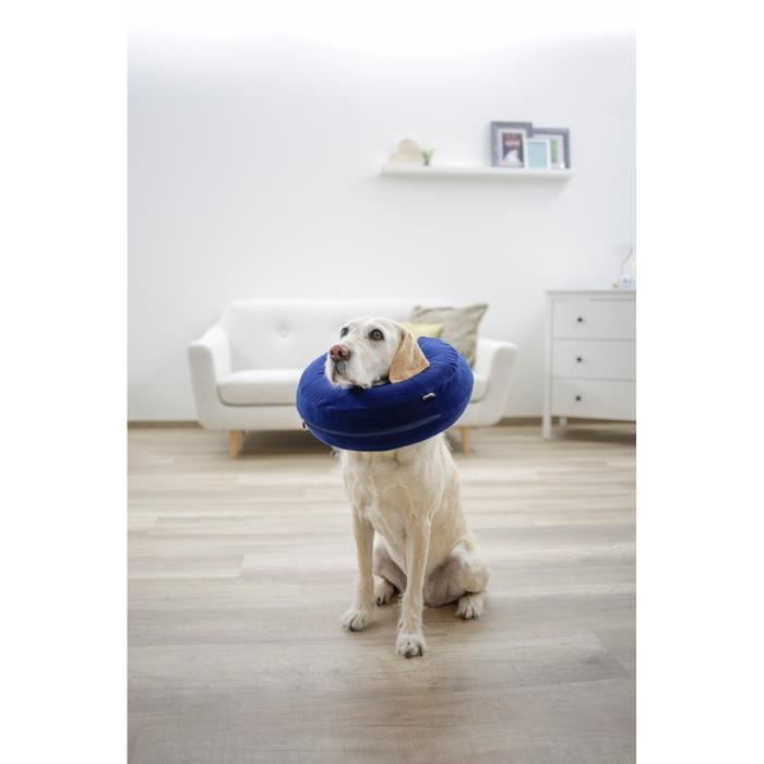Collerette Gonflable Pour Chien - Kerbl - Bleu - 25/35cm - Confortable - Ajustement Optimal