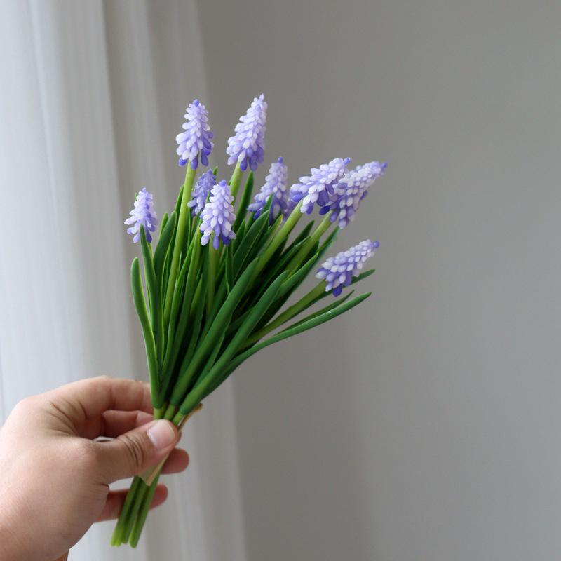 Artificial Rubber Grape Hyacinth Floral Arrangement