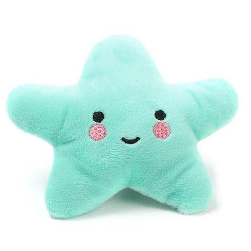 Plush Star-Shaped Squeaky Dog Toy - Durable, Soft, Chew-Resistant, Interactive Fun for All Dog Breeds Plush Sound Toy for Dogs
