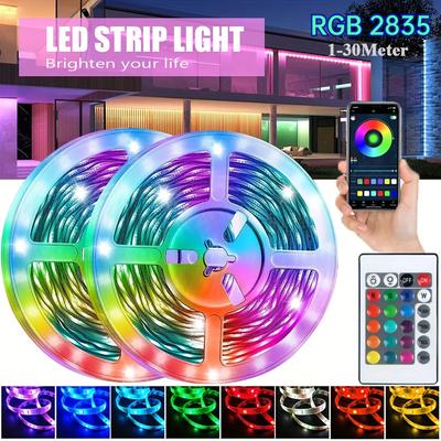 RGB LED Strip Lights 2835 Bluetooth APP IR Remote Control USB 1M 3M  5M 10M 15M 20M 30M Festival Deco TV Backlight For Home