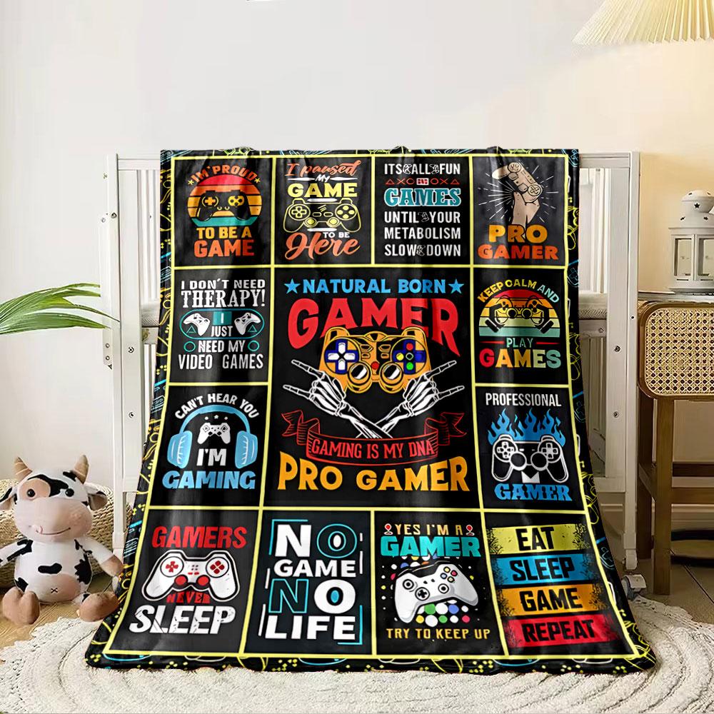Gaming-Themed Blanket Design for All Seasons Blanket Lunch Break Throw Gift
