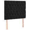 VidaXL Headboard Bedroom Furniture Bed Accessories Single Bed Heads Interior Black 100x7x118/128 3116712